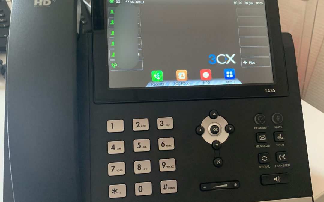 Installation d’un nouveau système de téléphonie dans les locaux d’un client.